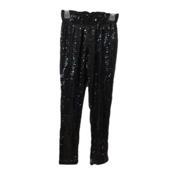 BLACK sequin leggings from Vanilla Bay.  NWT.  Size S - Picture 1 of 5